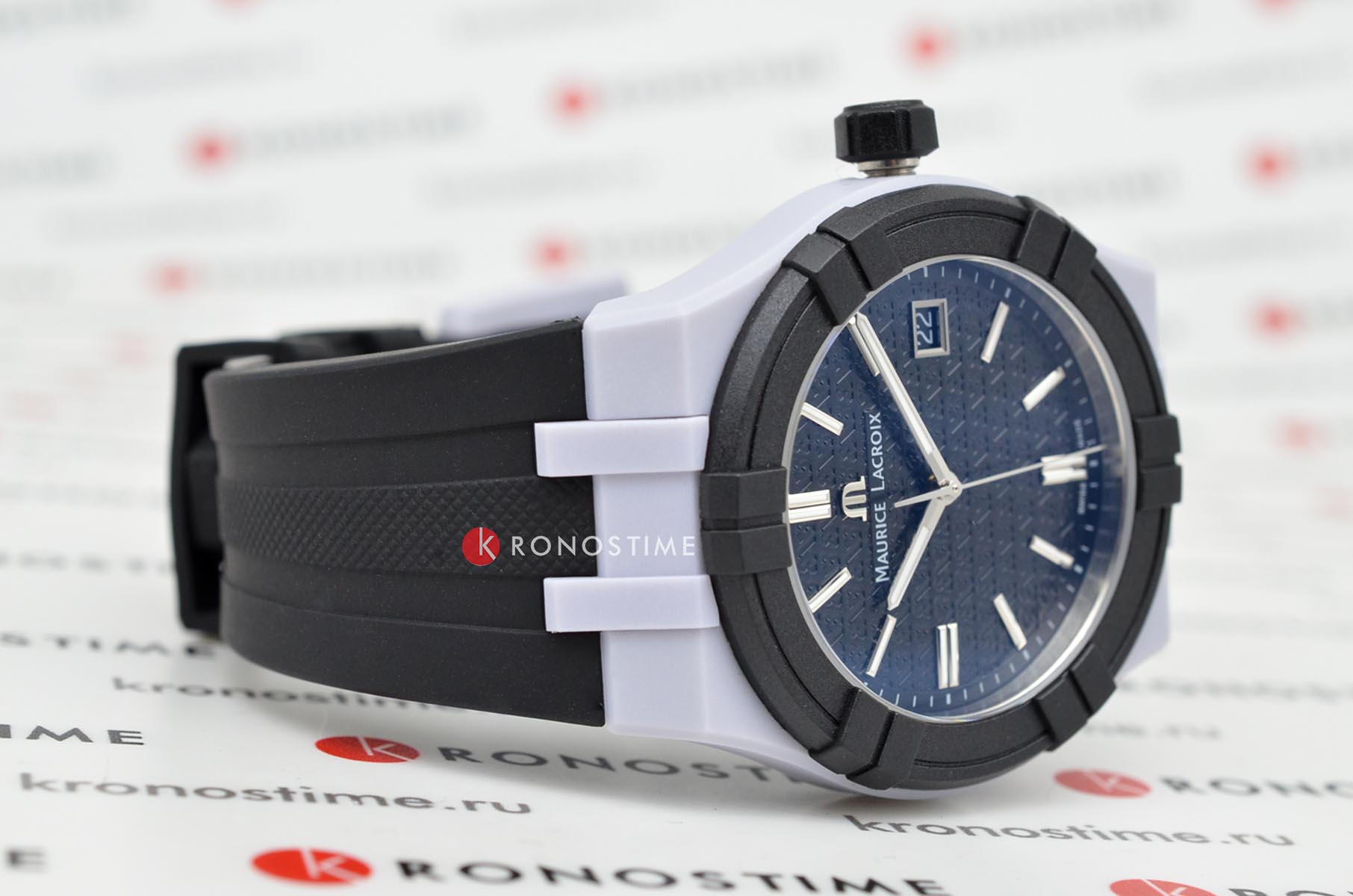 Maurice Lacroix Maurice Lacroix Aikon Tide Special Edition FIBA 3x3 AI2008-20YZ0-200-0 мужские часы белый циферблат на запястье