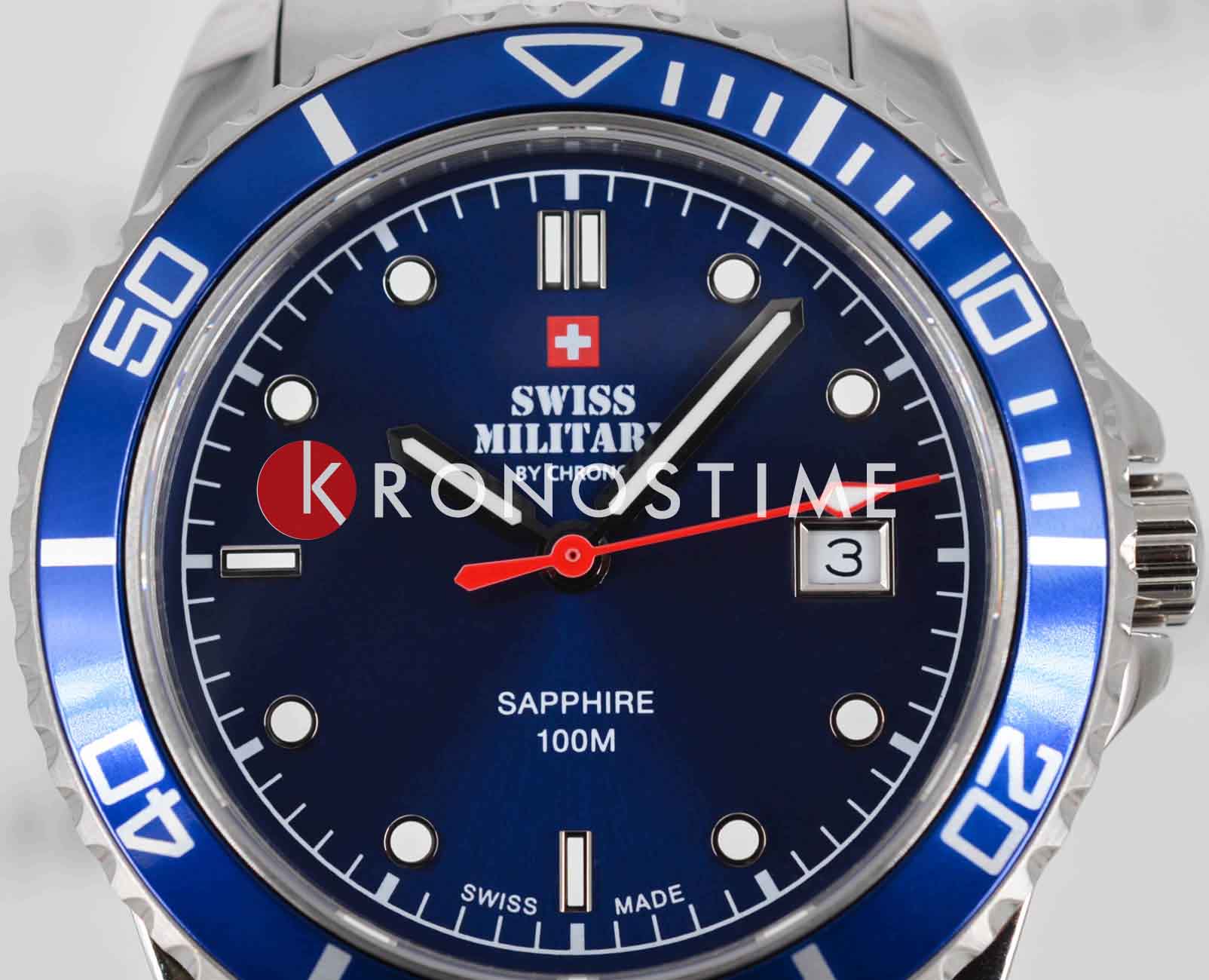 Swiss Military by Chrono Swiss Military by Chrono Sports SM34109.02 мужские часы синий циферблат на запястье
