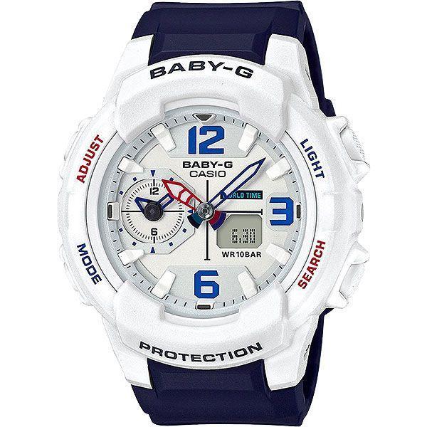 Casio Casio Baby-G BGA-230SC-7B  BGA-230SC-7B кварцевые женские часы белый циферблат, браслет пластик — вид спереди