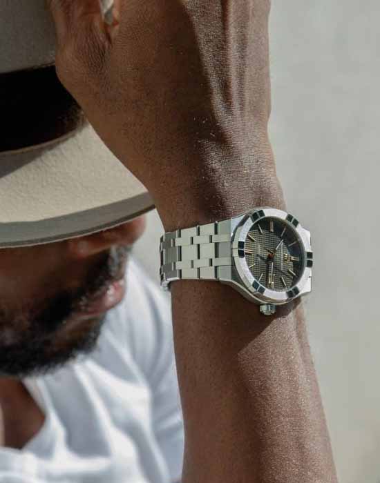 Оригинальные часы Maurice Lacroix Maurice Lacroix Aikon Automatic AI6008-SS002-331-1 механические калибр механизма ml115 общий вид