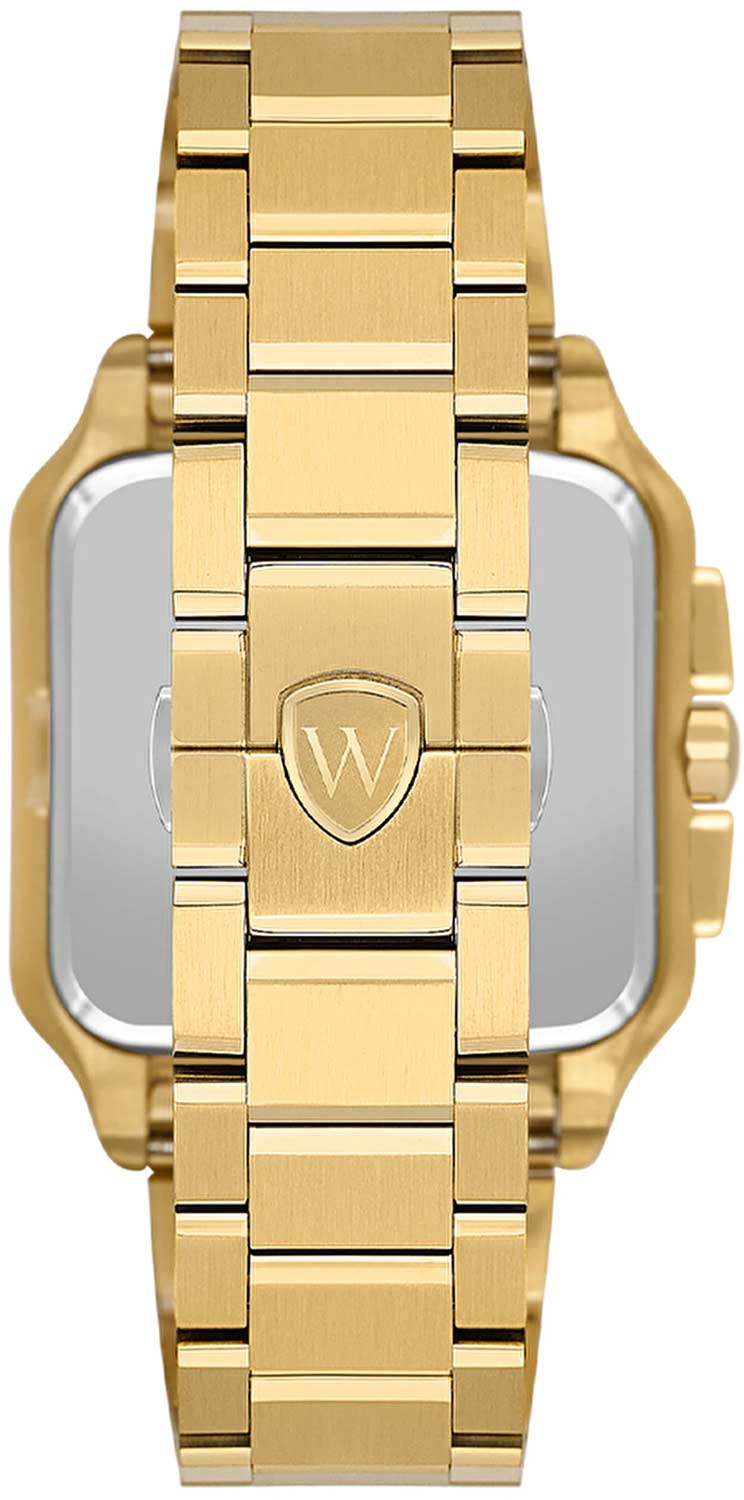 Wainer Wainer Vintage WA.18090-G,  швейцария мужские часы на браслете нержавеющая сталь с pvd-покрытием боковой вид