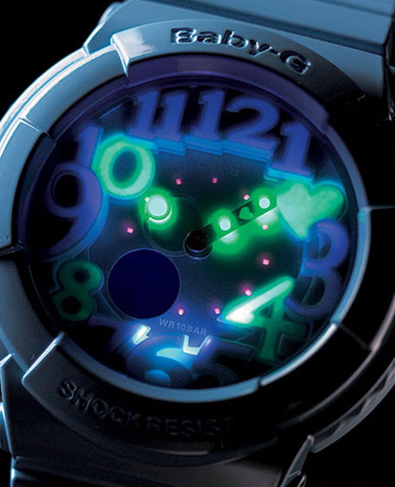 Оригинальные часы Casio Casio Baby-G BGA-130-2BDR кварцевые калибр механизма  общий вид