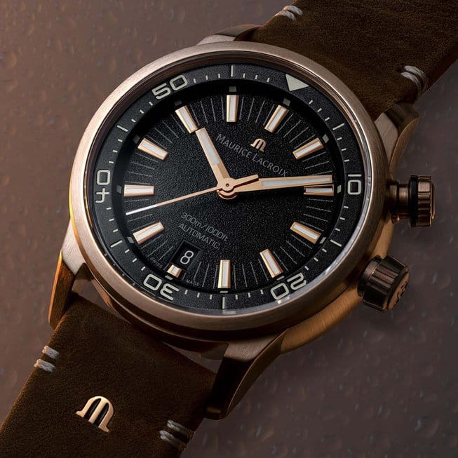 Maurice Lacroix Maurice Lacroix Pontos S Diver PT6248-BRZ01-330-3  — детали корпуса и кожаный