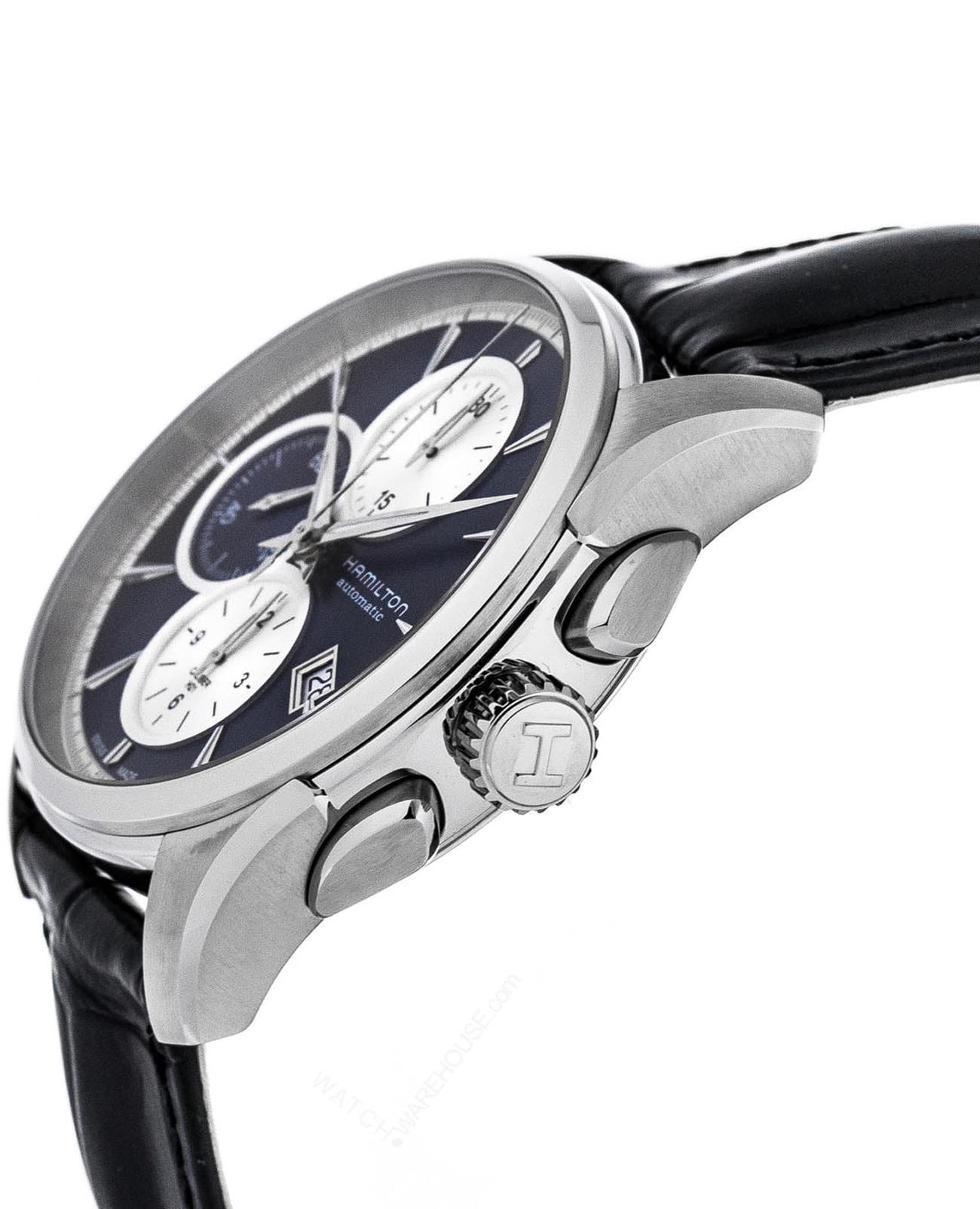 Оригинальные часы Hamilton Hamilton Jazzmaster Auto Chrono H32596741 механические калибр механизма h-21 общий вид