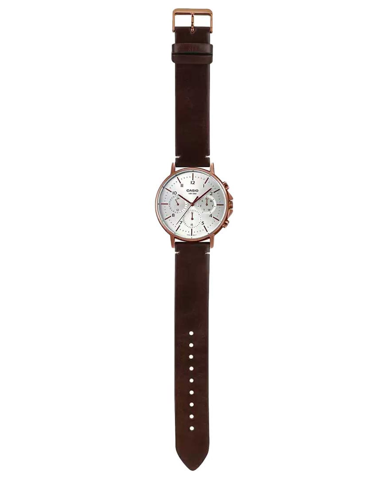 Casio Casio Collection MTP-E321RL-5A мужские часы белый циферблат на запястье
