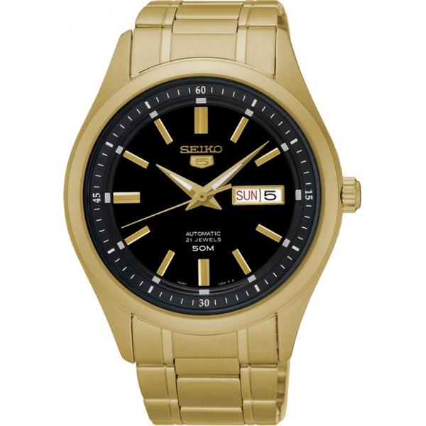 Seiko Seiko SNKN98K1S  SNKN98K1S  мужские часы черный циферблат, браслет  — вид спереди