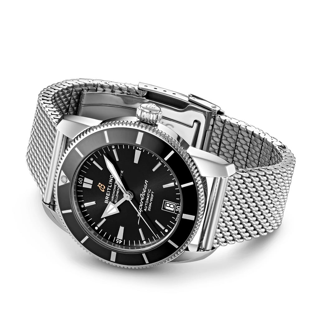 Breitling Breitling Superocean Heritage B20 Automatic 42 AB2010121B1A1, superocean heritage швейцария мужские часы на браслете нержавеющая сталь боковой вид