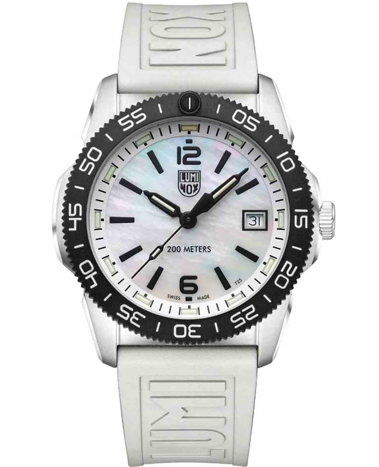 Luminox Luminox Pacific Diver XS.3128M.SET  XS.3128M.SET кварцевые мужские часы перламутровый циферблат, браслет каучук — вид спереди