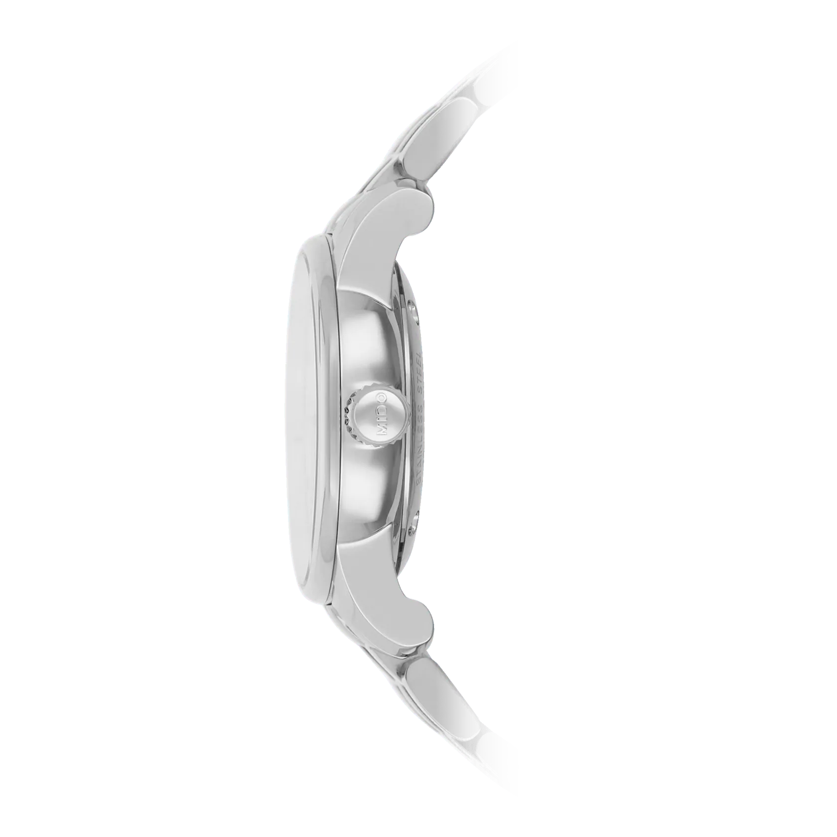 Mido Mido Baroncelli Lady M7600.4.21.1, baroncelli швейцария женские часы на браслете нержавеющая сталь боковой вид