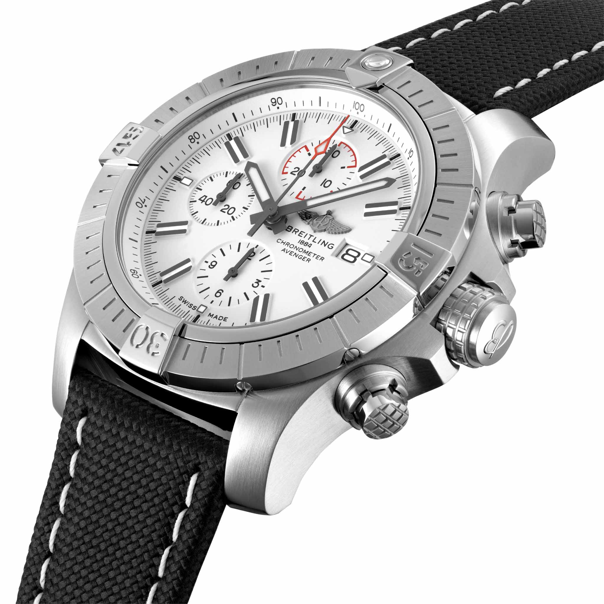 Breitling Breitling Super Avenger Chronograph 48 A133751A1A1X1 , наручные мужские часы фото под углом
