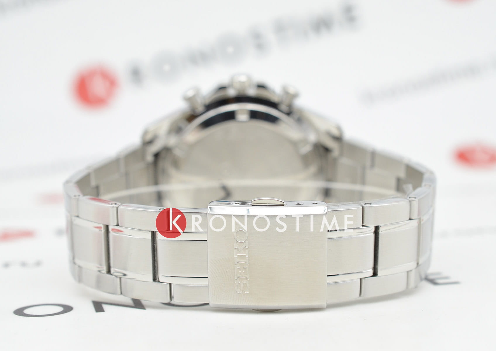 Seiko Seiko Spirit Chronograph SBTR013 кварцевые мужские часы часы крупный план черный циферблата
