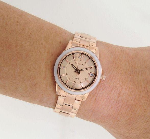 Оригинальные часы Casio Casio Sheen SHE-4512PG-9A кварцевые калибр механизма  общий вид