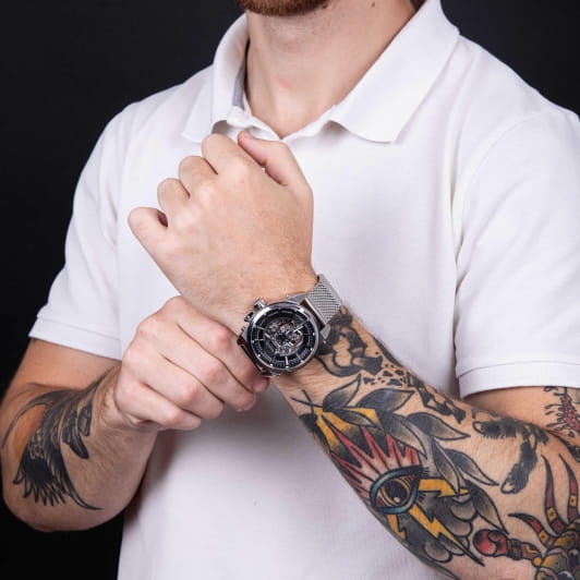 Оригинальные часы Wainer Wainer Iconic WA.25988-A механические калибр механизма wainer s10 общий вид