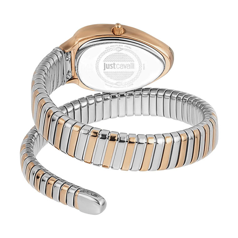 Just Cavalli Just Cavalli Serpente Metallica JC1L208M0075,  италия женские часы на браслете нержавеющая сталь с pvd-покрытием боковой вид