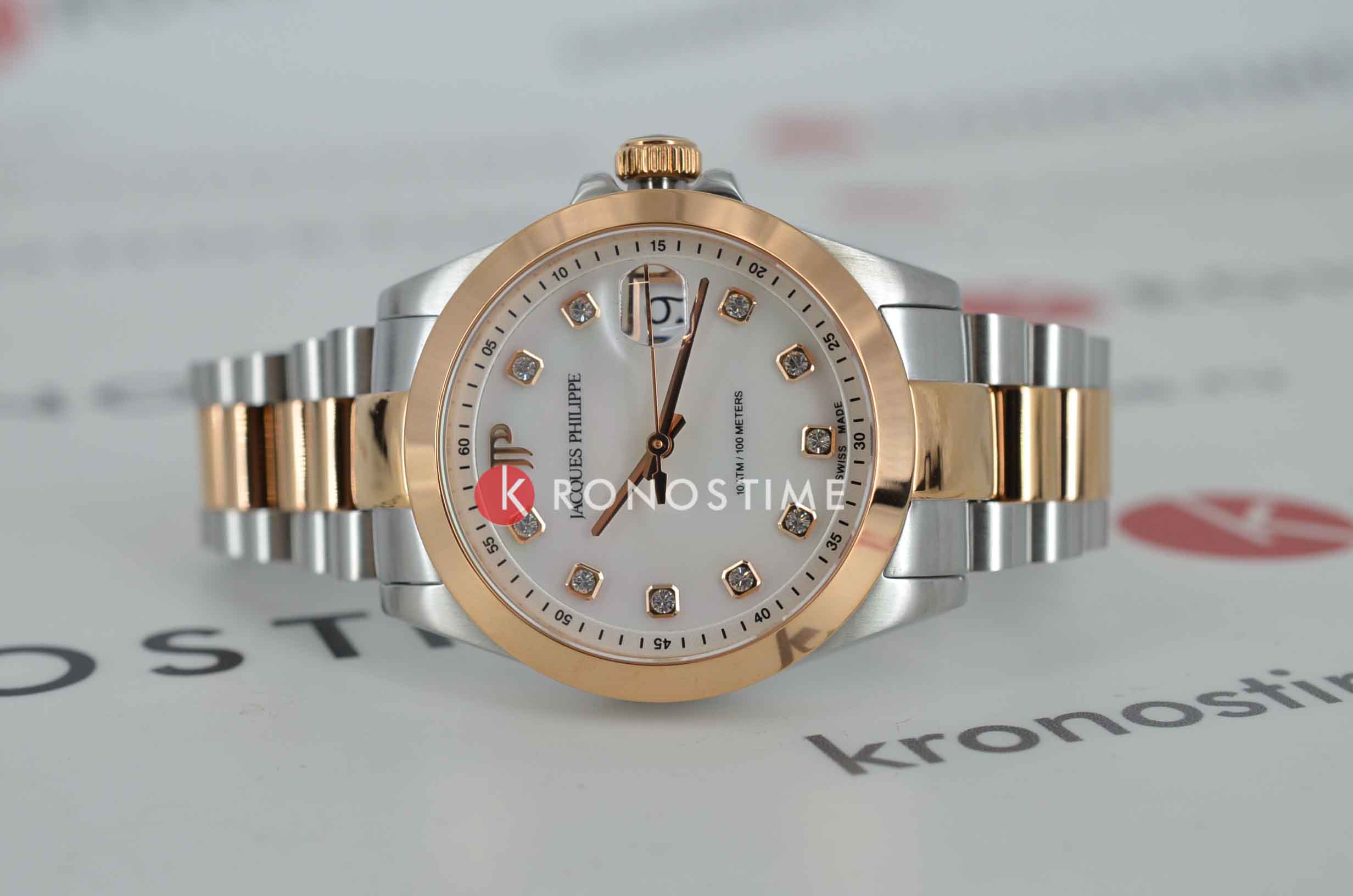 Jacques Philippe Jacques Philippe Infinitum JPQLS347388,  швейцария женские часы на браслете нержавеющая сталь с pvd-покрытием боковой вид