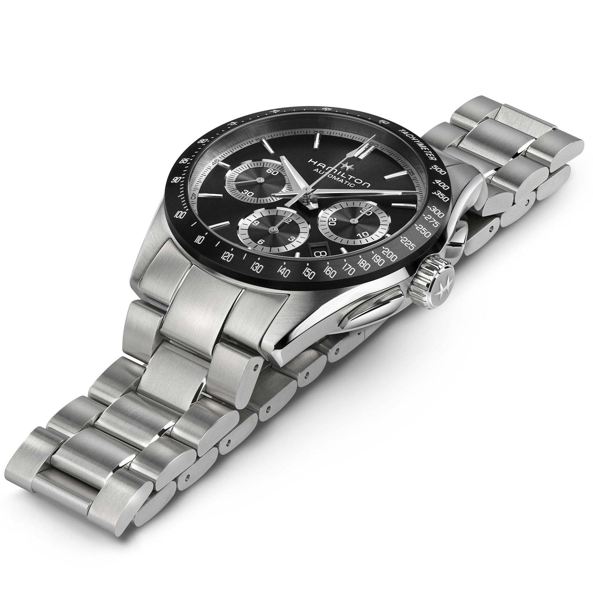 Hamilton Hamilton Jazzmaster Performer Auto Chrono H36606130 , наручные мужские часы фото под углом