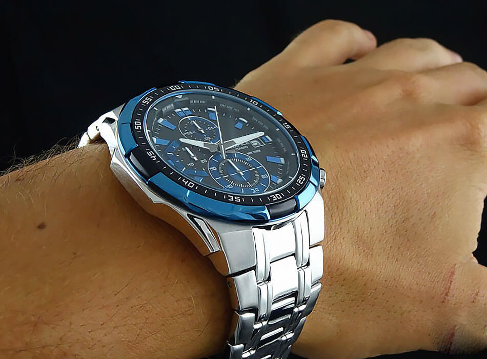 Casio Casio Edifice EFR-539D-1A2VUDF (EFR-539D-1A2) EFR, наручные мужские часы фото под углом