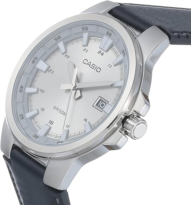 Casio Casio Collection MTP-E173L-7AVEF мужские часы серебристый циферблат на запястье