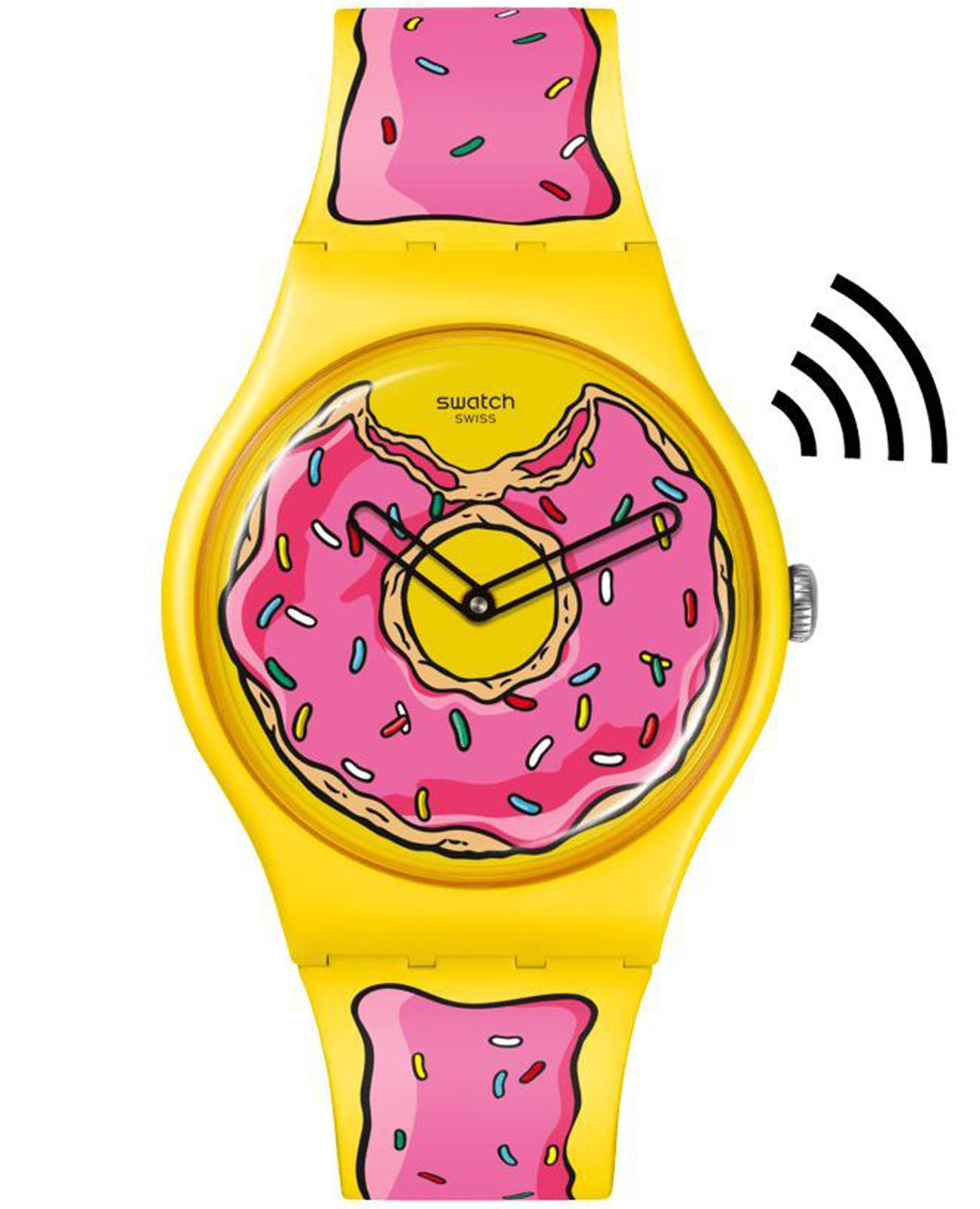 Swatch Swatch New Gent Biosourced Swatch Pay! SO29Z129-5300  SO29Z129-5300 кварцевые женские часы цветной циферблат, браслет силикон — вид спереди