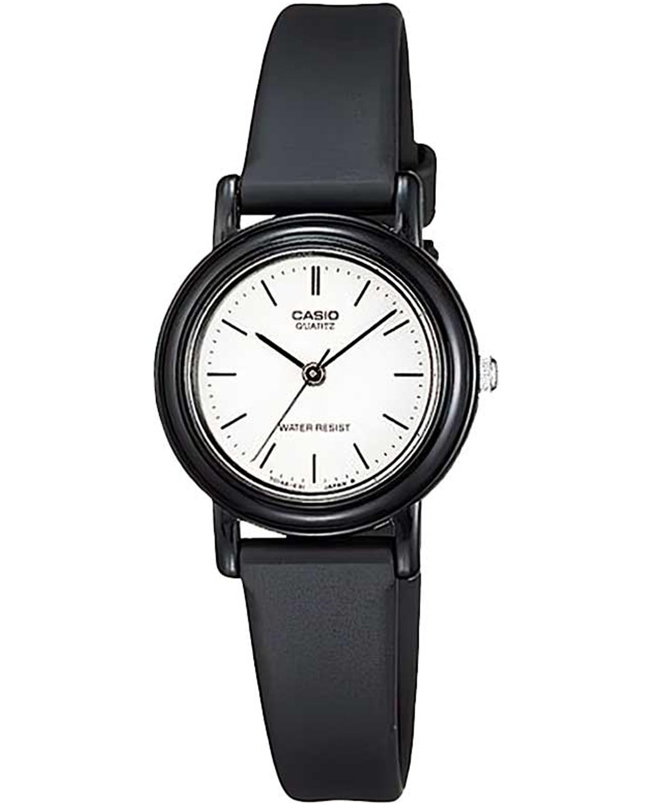 Casio Casio Collection LQ-139BMV-7ELDF (LQ-139BMV-7)  LQ-139BMV-7 кварцевые женские часы белый циферблат, браслет пластик — вид спереди