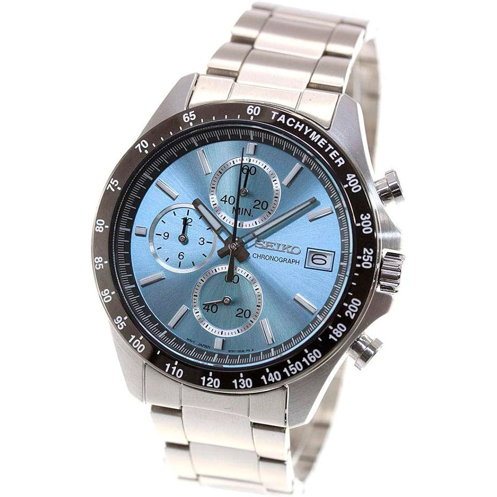 Seiko SBTR029 мужские часы застежка крупным планом