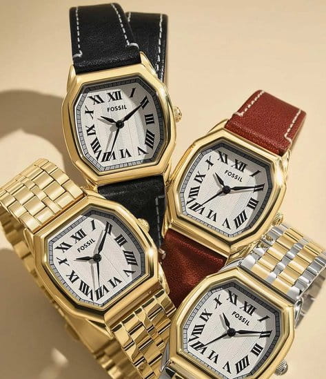 Fossil Fossil Harlow ES5364 женские часы бежевый циферблат на запястье