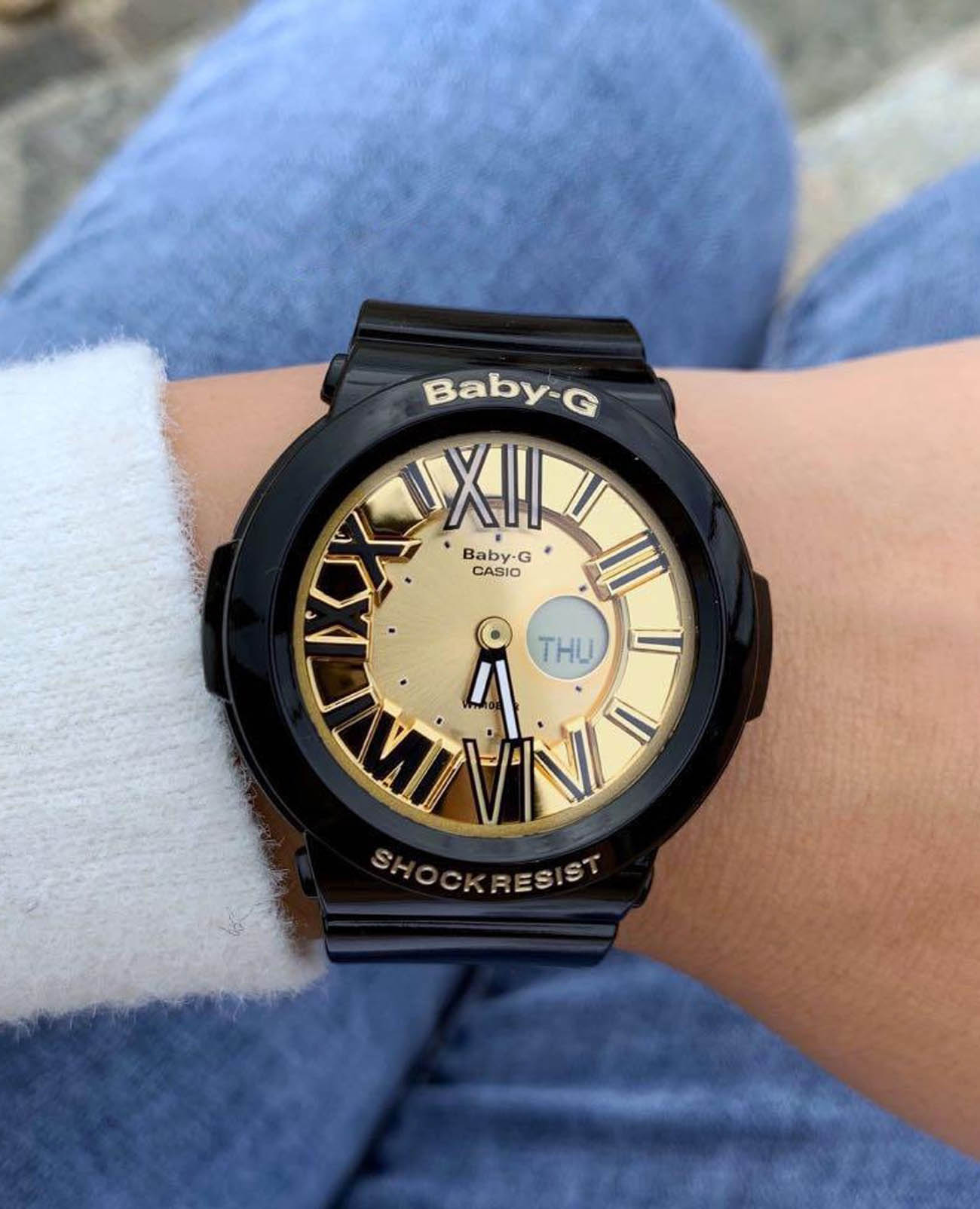 Оригинальные часы Casio Casio Baby-G BGA-160-1BDR кварцевые калибр механизма  общий вид