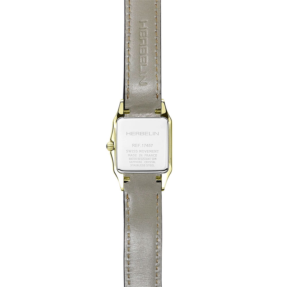 Herbelin Herbelin Luna 17457P01GD,  франция женские часы на браслете кожаный боковой вид