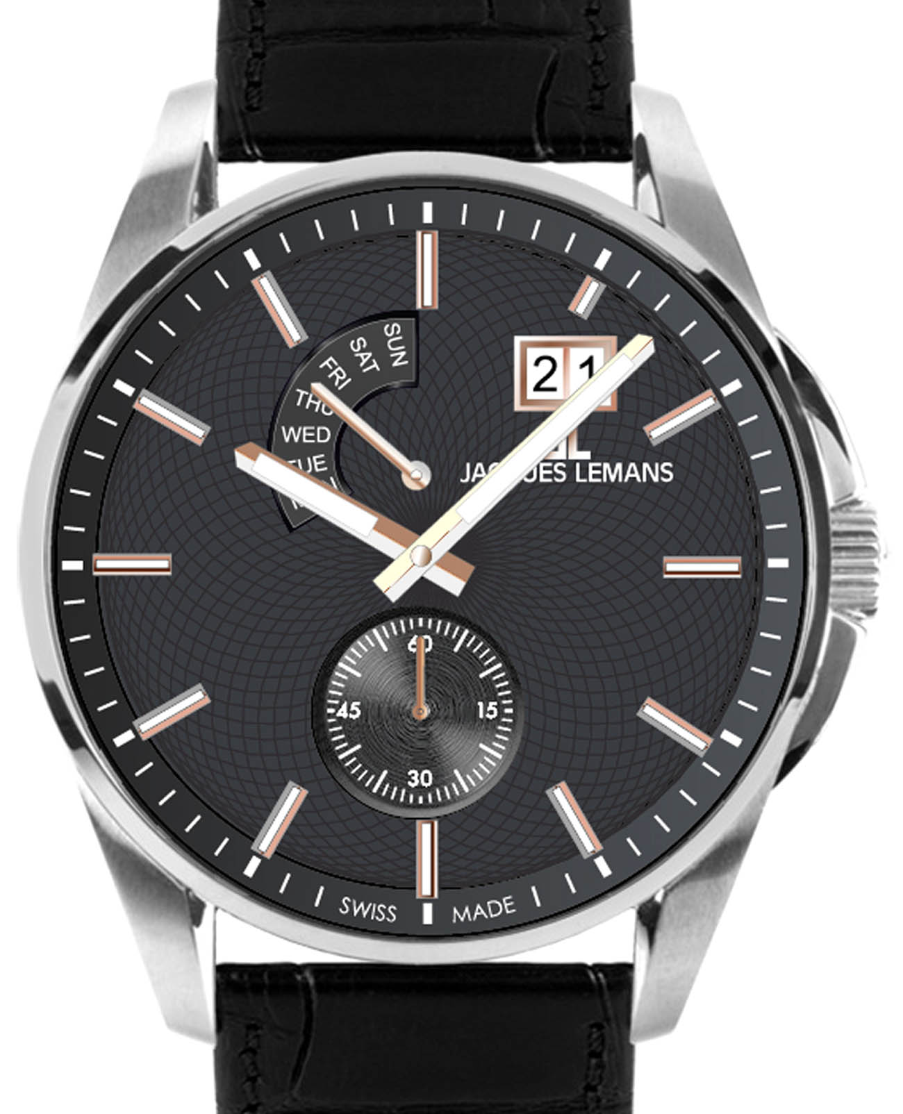 Jacques Lemans Jacques Lemans Derby 1-2199A , наручные мужские часы фото под углом