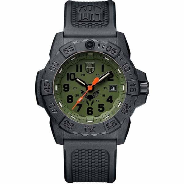 Luminox Luminox XS.3501.BO.TV.SET  XS.3501.BO.TV.SET кварцевые мужские часы зеленый циферблат, браслет  — вид спереди