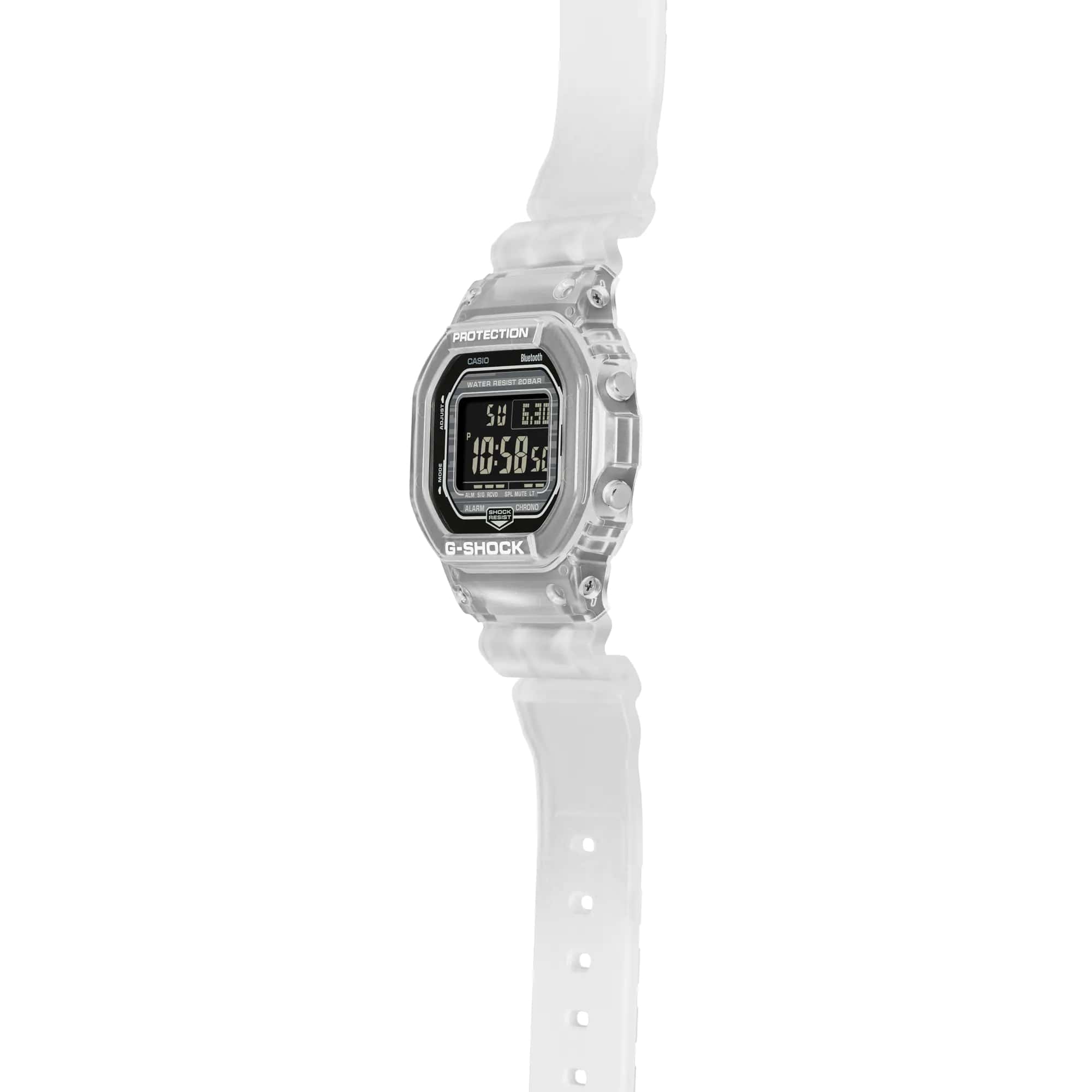 Casio Casio G-Shock DW-B5600G-7, g-shock япония мужские часы на браслете пластик боковой вид