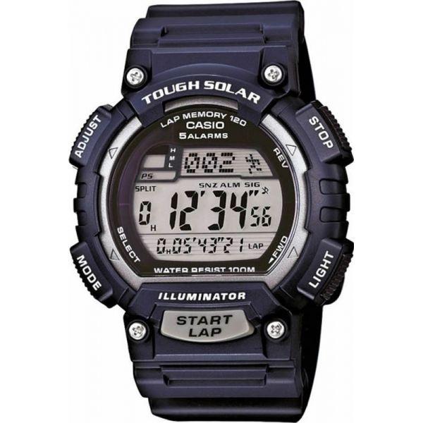 Casio Casio Illuminator STL-S100H-2A2  STL-S100H-2A2 кварцевые мужские часы серый циферблат, браслет пластик — вид спереди