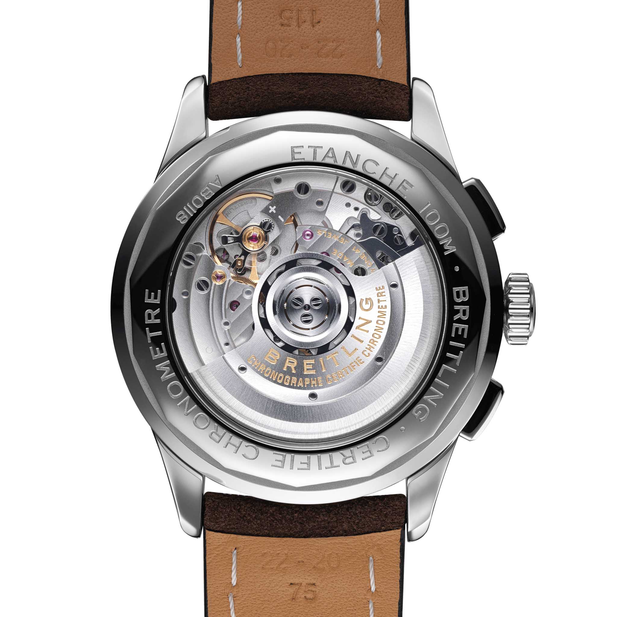 Оригинальные часы Breitling Breitling Premier B01 Chronograph 42 AB0118221C1X2 механические калибр механизма мануфактурный механизм breitling caliber b01 общий вид