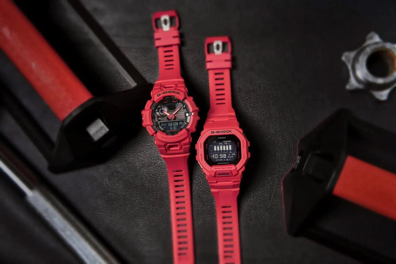 Оригинальные часы Casio Casio G-Shock GBA-900RD-4A электронные калибр механизма  общий вид