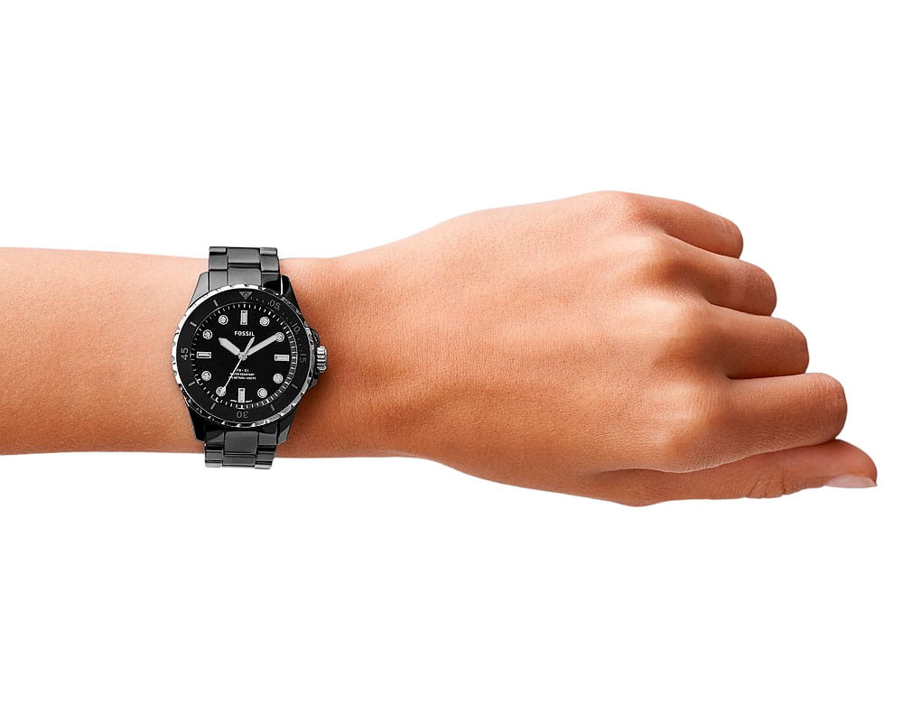 Fossil CE1108 женские часы застежка крупным планом