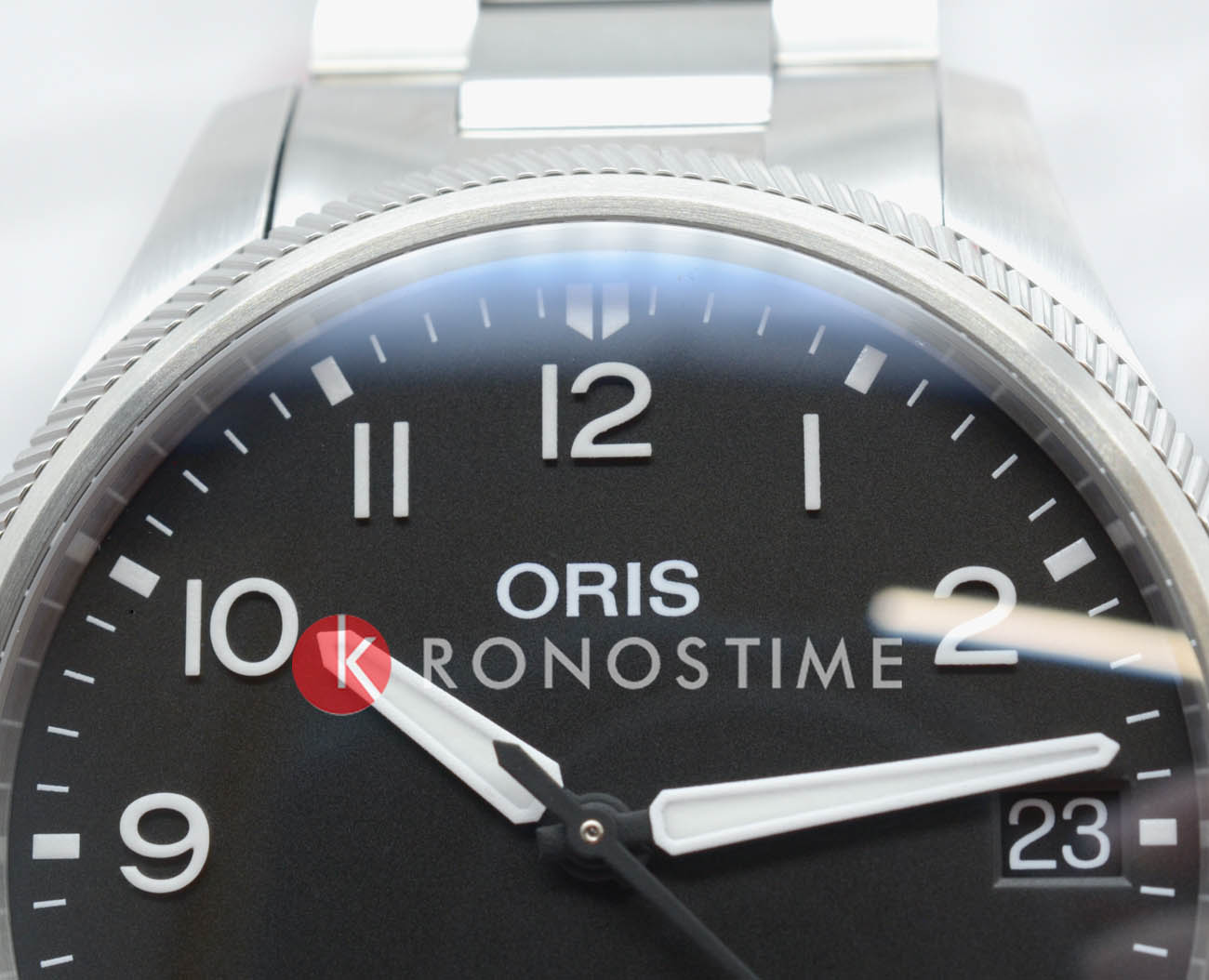 Oris Oris Propilot Big Crown Propilot Big Date 01 751 7761 4164-07 8 20 08, propilot швейцария мужские часы на браслете нержавеющая сталь боковой вид