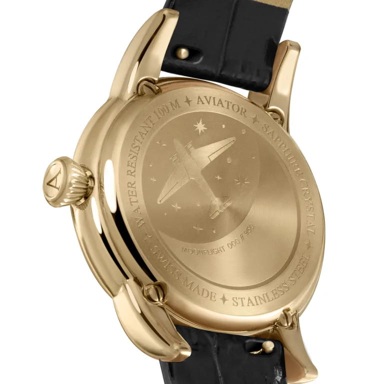 Aviator Aviator Douglas MoonFlight V.1.33.1.344.4, douglas moonflight швейцария женские часы на браслете кожаный боковой вид