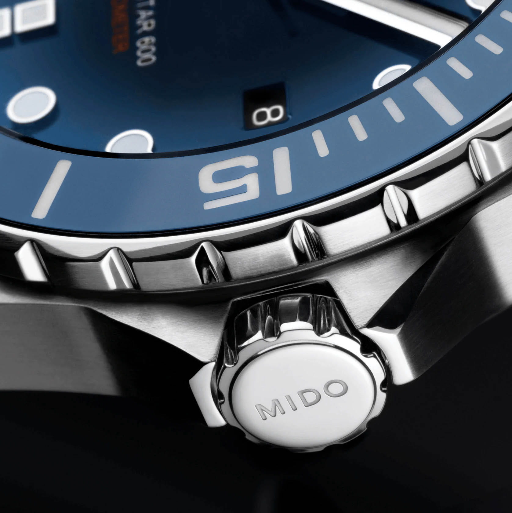 Mido Mido Ocean Star Diver 600 M026.608.11.041.00 мужские часы синий циферблат на запястье