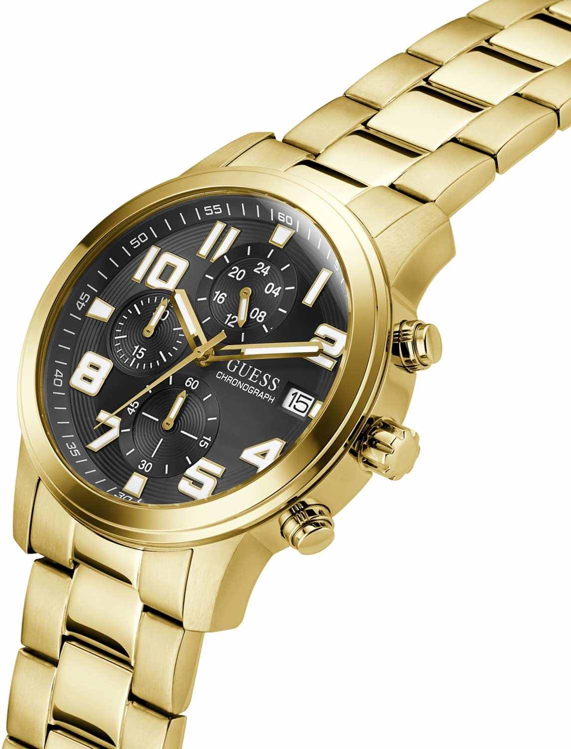 Guess Guess Sport Atticus GW0917G2,  сша мужские часы на браслете нержавеющая сталь с ip-покрытием боковой вид