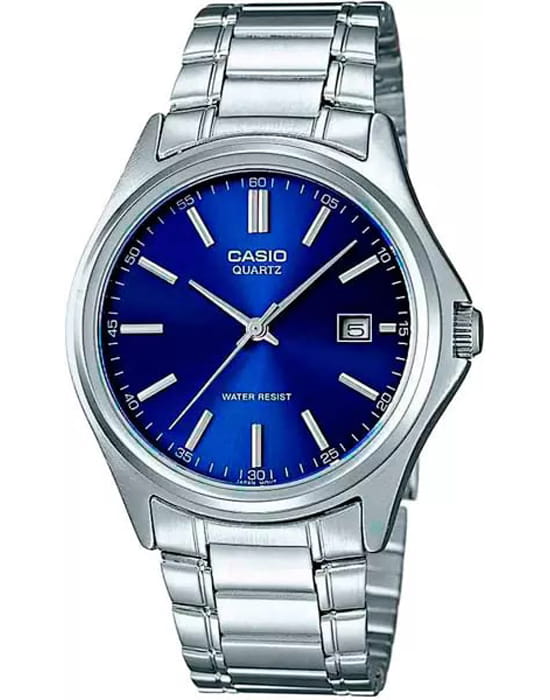 Casio Casio Collection MTP-1183A-2A  MTP-1183A-2A кварцевые мужские часы синий циферблат, браслет нержавеющая сталь — вид спереди