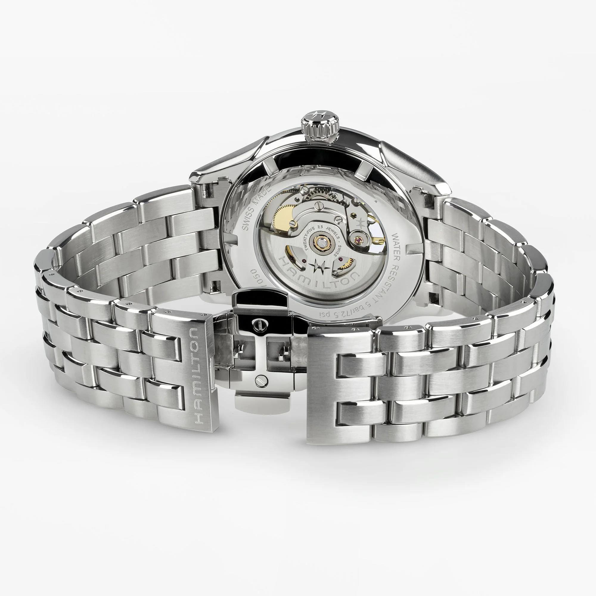 Hamilton Hamilton Jazzmaster Open Heart Auto H32705140  — детали корпуса и нержавеющая сталь