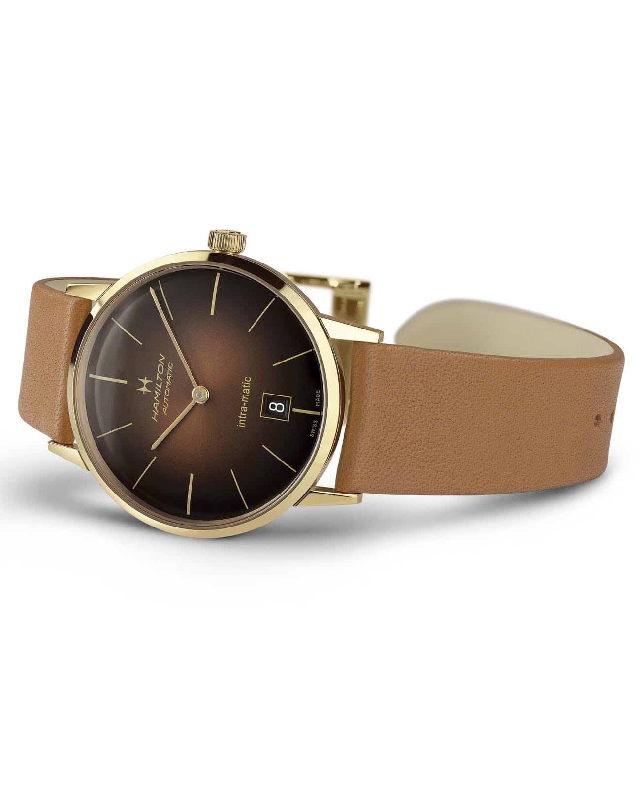 Hamilton Hamilton American Classic Intra-Matic Auto H38475501, american classic швейцария мужские часы на браслете кожаный боковой вид