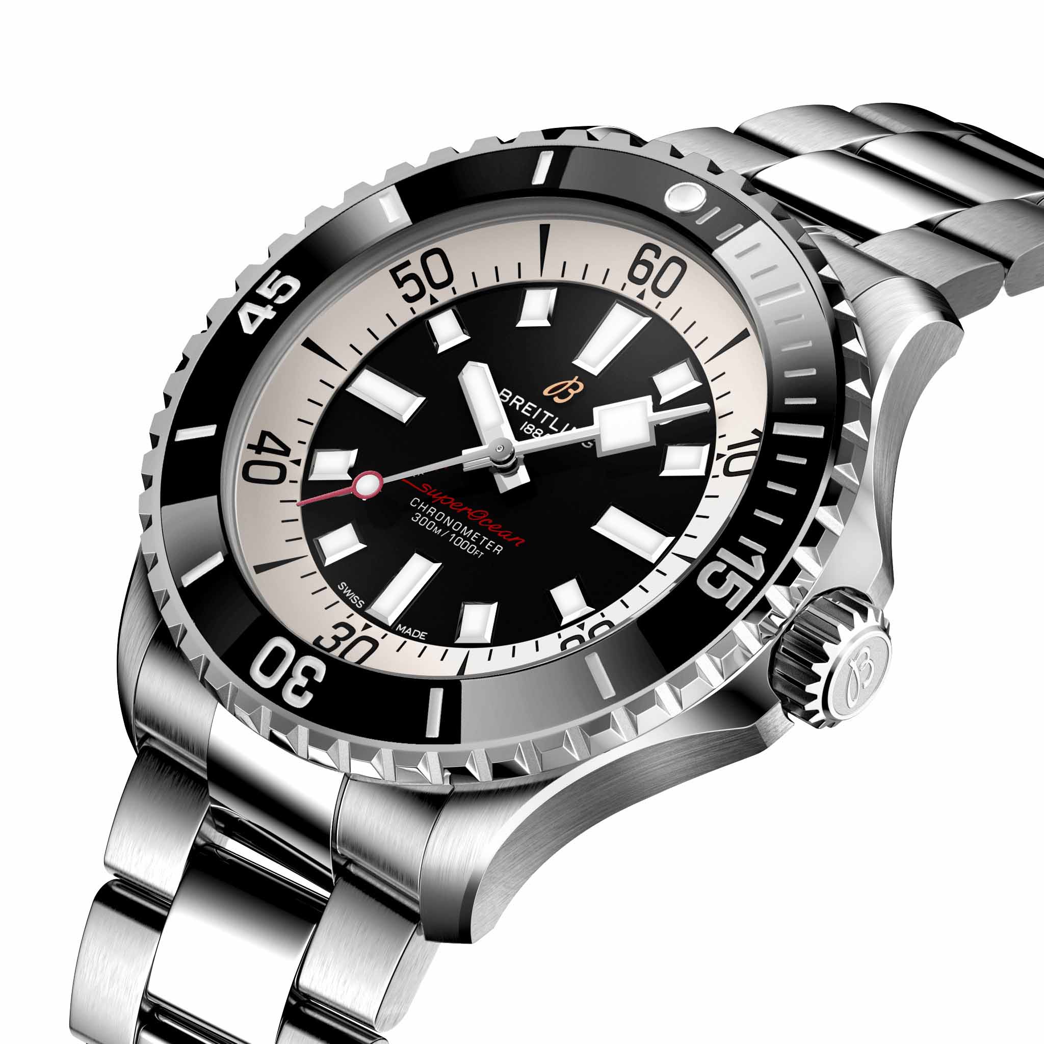 Breitling Breitling Superocean Automatic 46 A17378211B1A1 мужские часы  циферблат на запястье