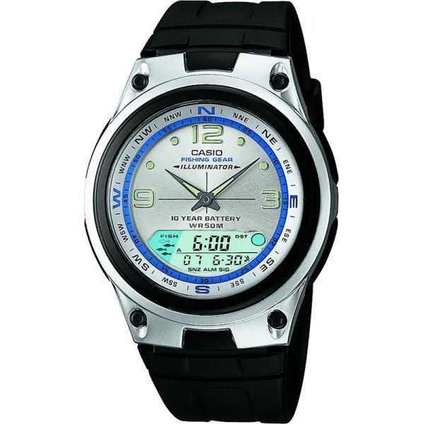 Casio Casio Illuminator AW-82-7A  AW-82-7A кварцевые мужские часы серый циферблат, браслет пластик — вид спереди