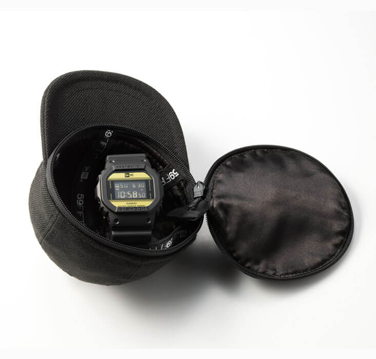 Casio DW-5600NE-1ER мужские часы застежка крупным планом