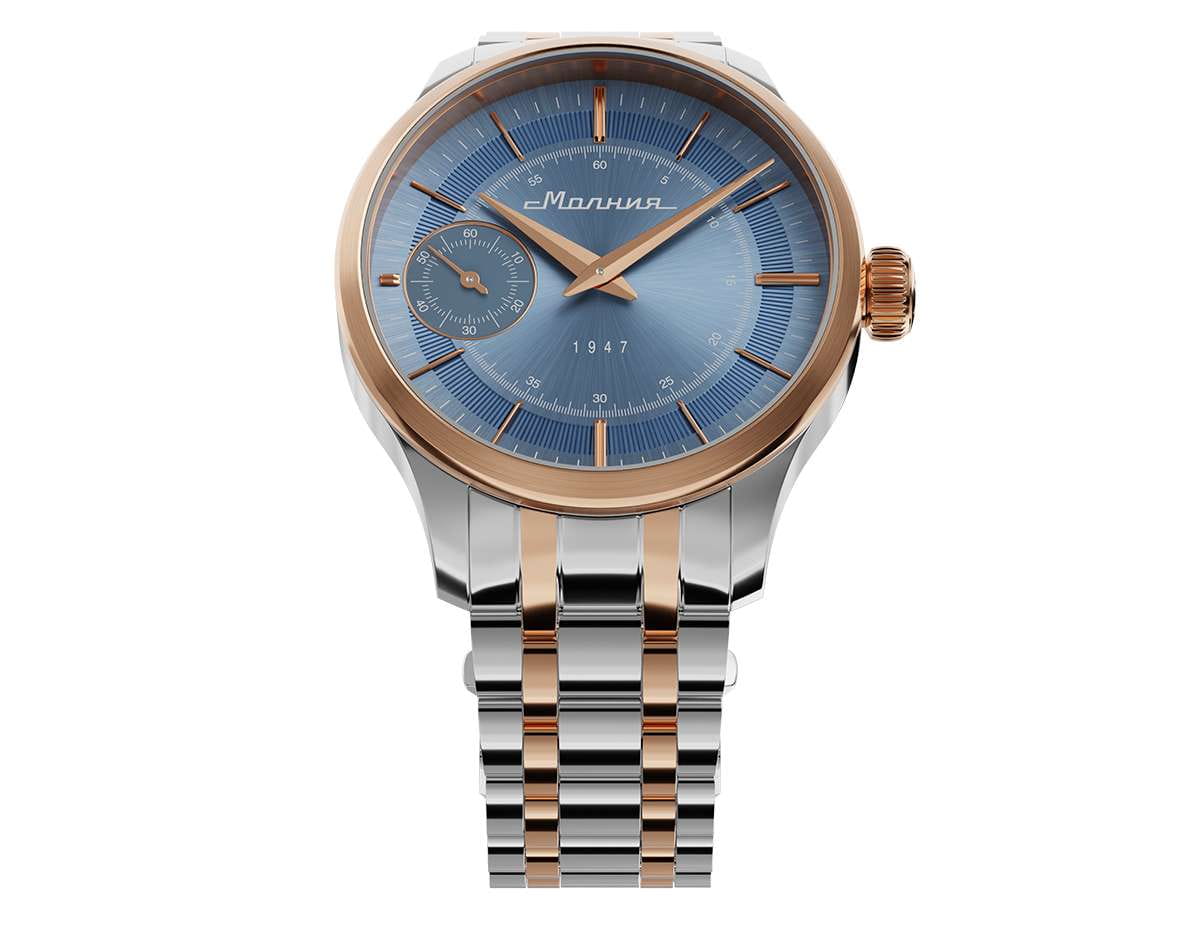 Молния Молния Дебют 0200106-1.0 мужские часы голубой циферблат на запястье