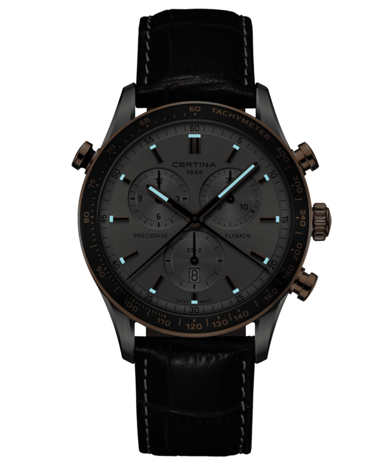 Certina Certina DS-2 Chronograph Flyback C024.618.26.031.00 DS 2, наручные мужские часы фото под углом