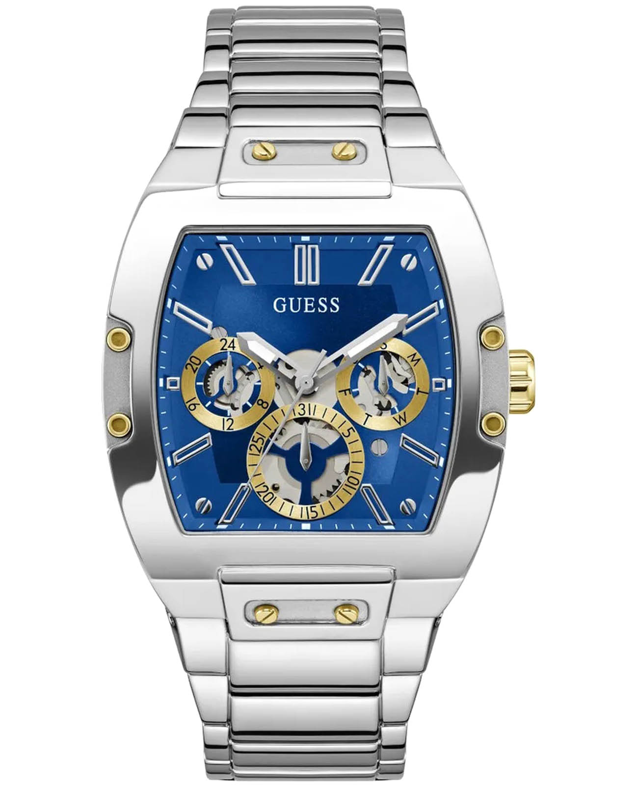 Guess Guess Trend GW0456G5  GW0456G5 кварцевые мужские часы синий циферблат, браслет нержавеющая сталь — вид спереди