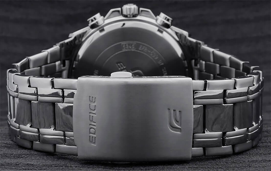 Casio Casio Edifice EFR-539D-1A2VUDF (EFR-539D-1A2) мужские часы  циферблат на запястье