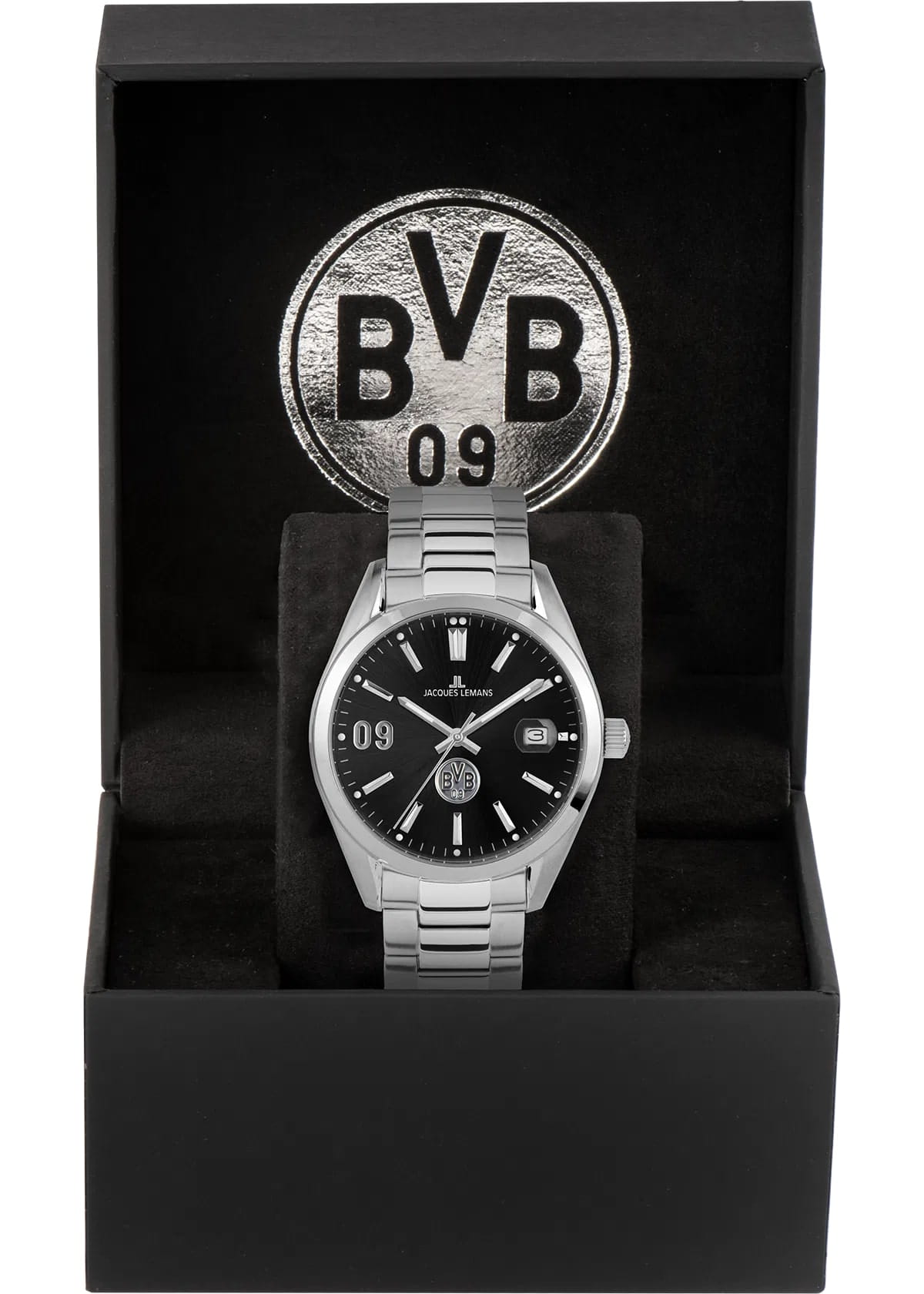 Jacques Lemans Jacques Lemans Borussia Dortmund BVB-01 мужские часы черный циферблат на запястье